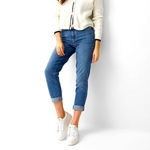 Rolled, Relaxed Boyfriend Jean, by Contemporaine par Simons, size 29 - in EUC